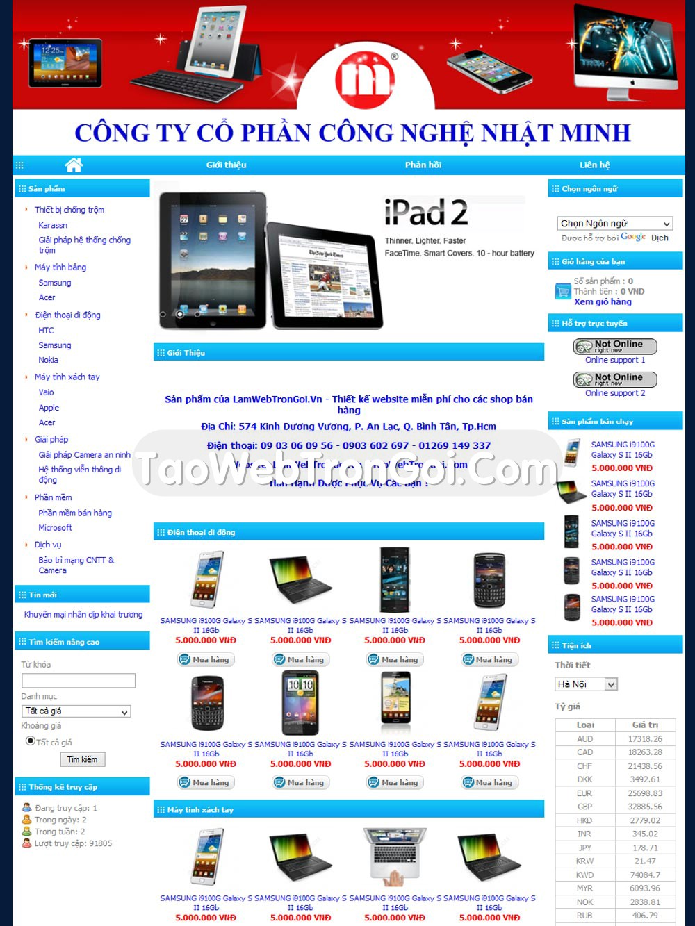 TaoWebTronGoi.Com. Thiết kế web Hơn 300 giao diện cực đẹp. Giá chỉ bằng 3 ly cafe ! - 22