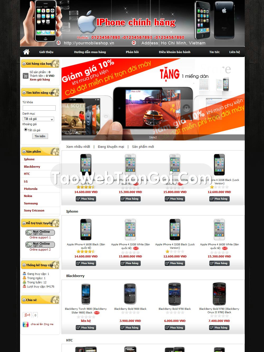 TaoWebTronGoi.Com. Thiết kế web Hơn 300 giao diện cực đẹp. Giá chỉ bằng 3 ly cafe ! - 27