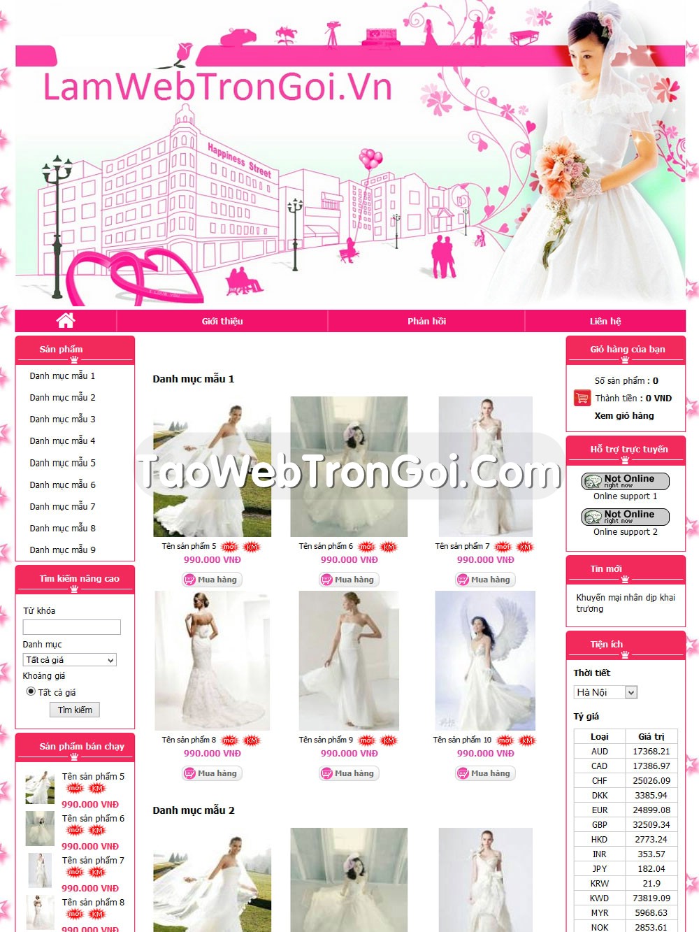 TaoWebTronGoi.Com. Thiết kế web Hơn 300 giao diện cực đẹp. Giá chỉ bằng 3 ly cafe ! - 33